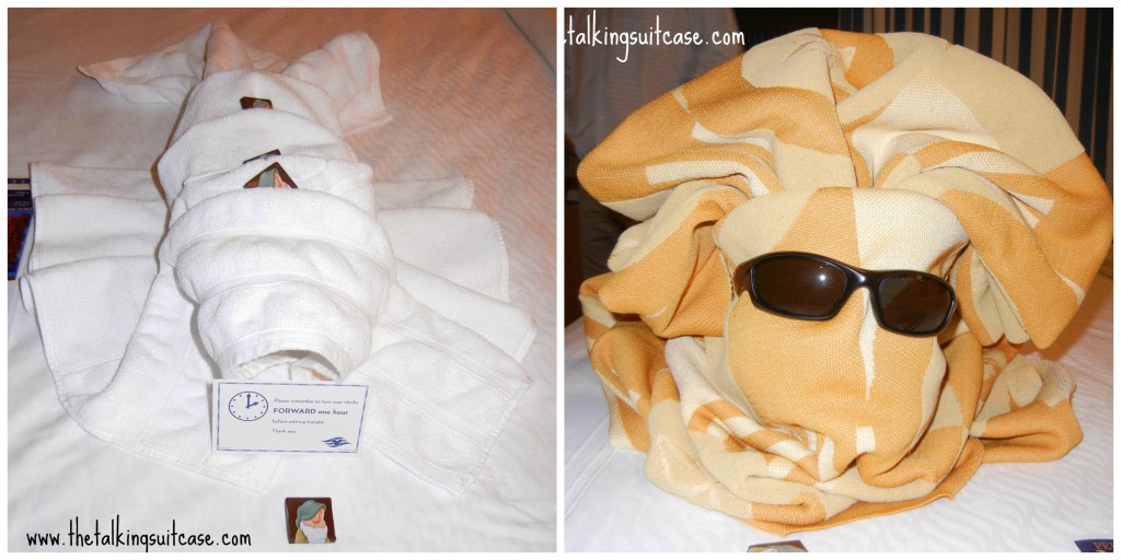 Disney Cruise Rooms Animal Towel Collage