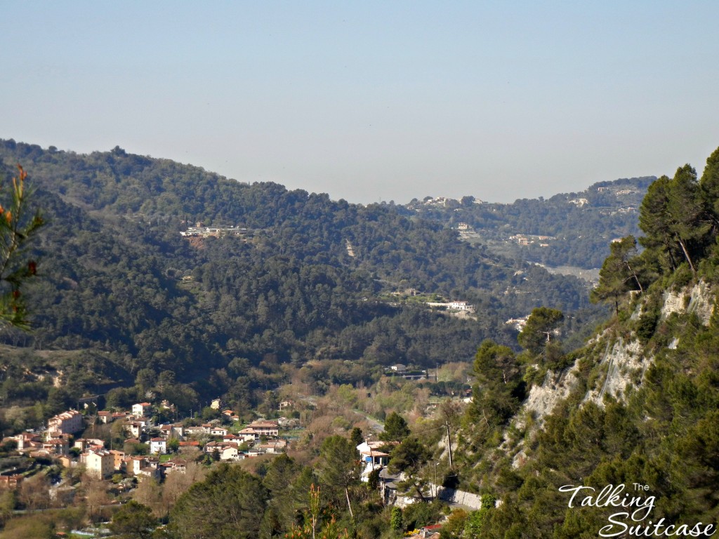 Looking down from Peillon, France