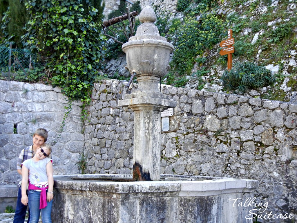 Peillon, France fountain