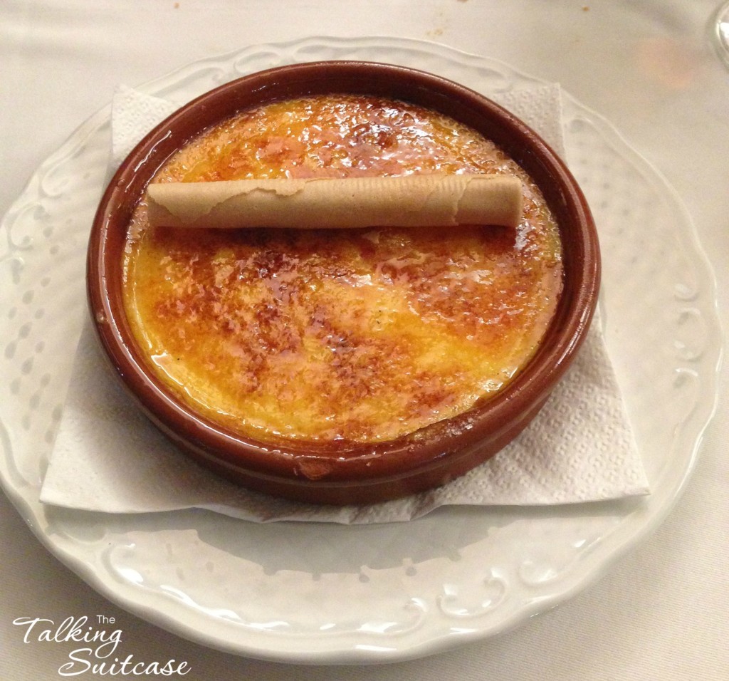 Creme Catalan at Restaurant Feliu