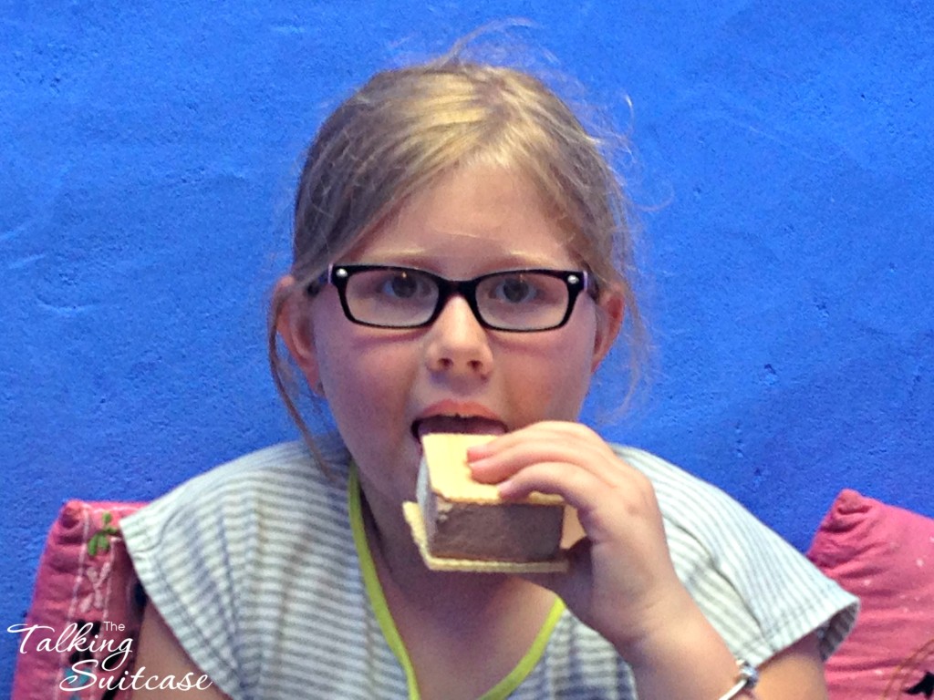 Ice cream for dessert at Can Segura Hotel Restaurant