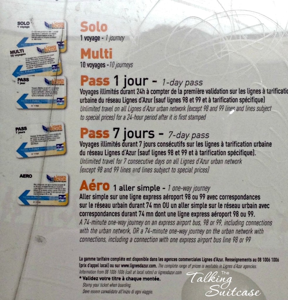 Nice France bus tickets