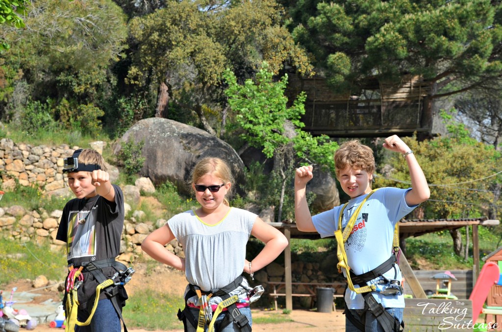 Kids at Parc Aventura Spain