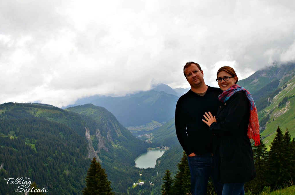 Derrick and I on the mountaintop in Chatel, France