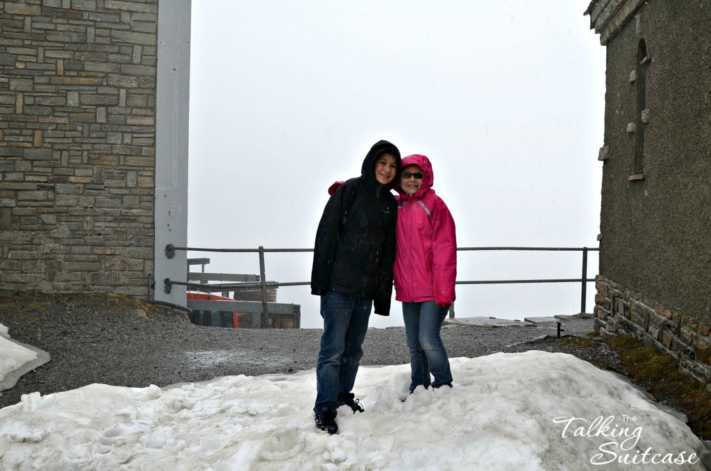 A quick picture before the snowball fight begins in Gornergrat