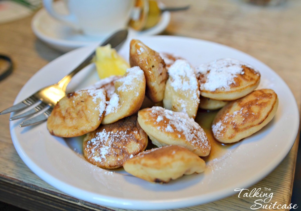 Poffertjes or little pancakes in Amsterdam