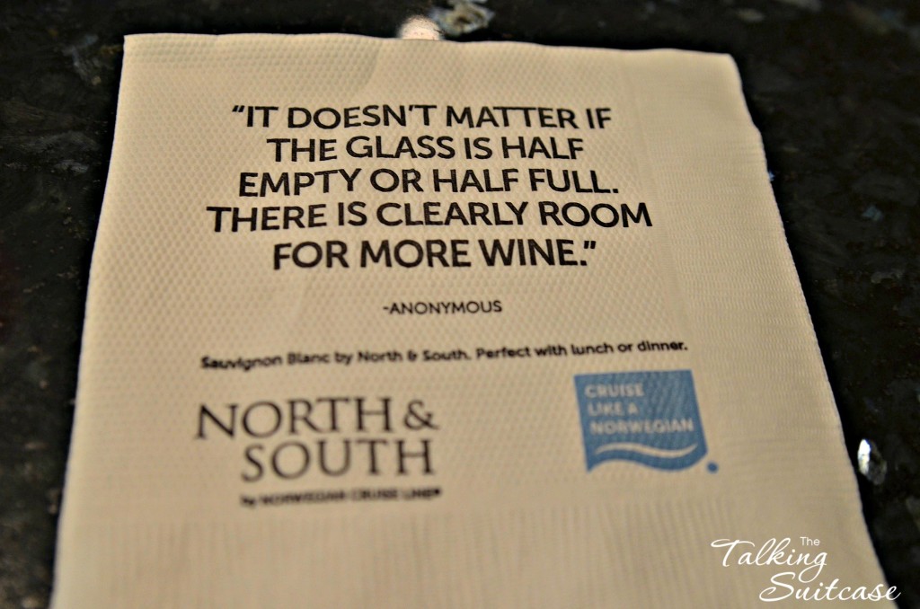 Bar Napkin on Norwegian Jade