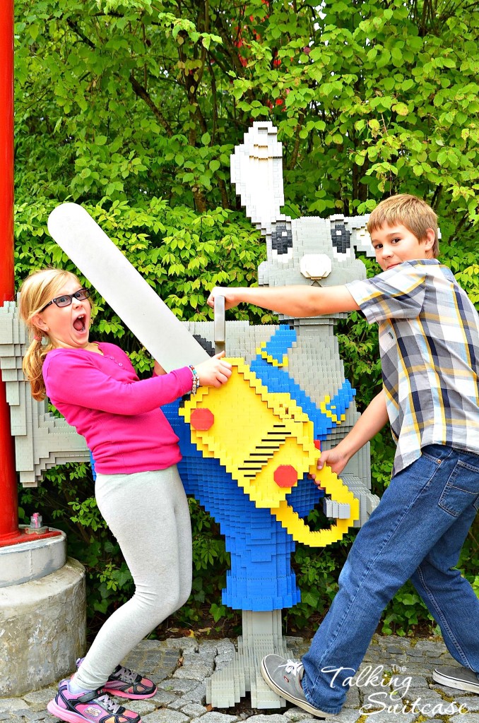 Fun with lego models at Legoland