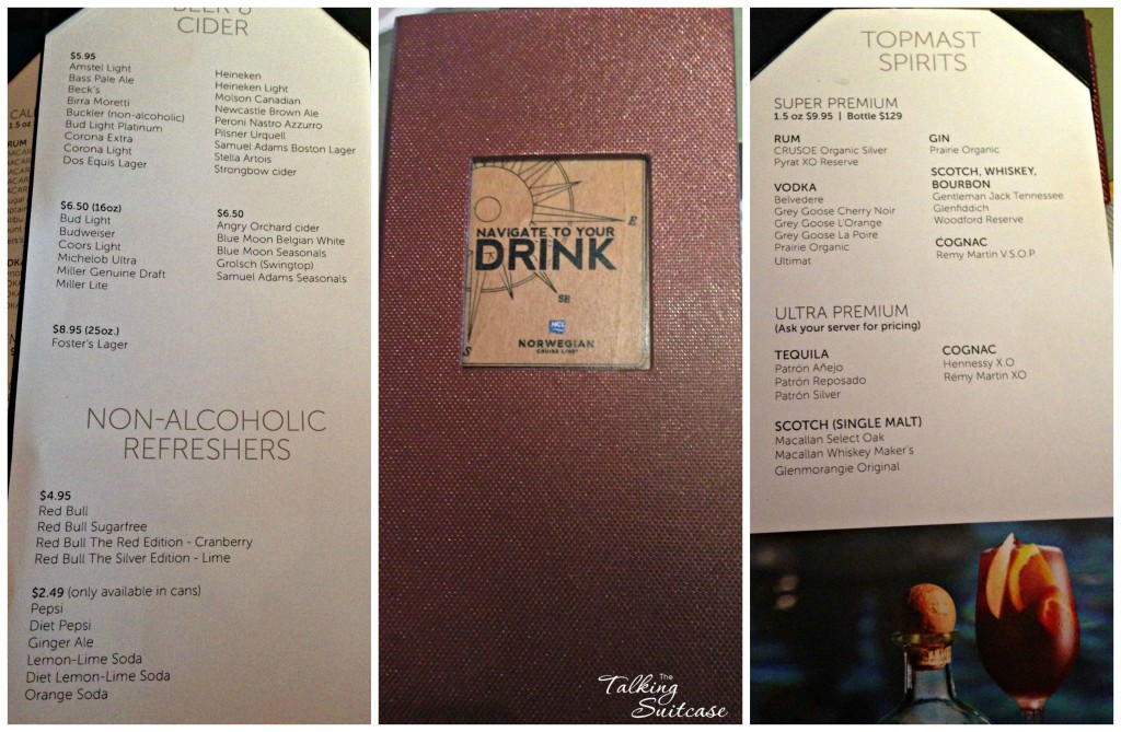 Norwegian Jade Drink Prices