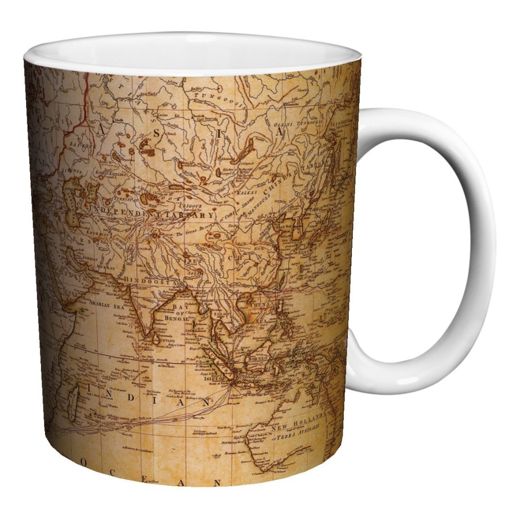 World Map coffee mug