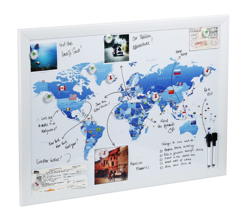 Magnetic Whiteboard Map