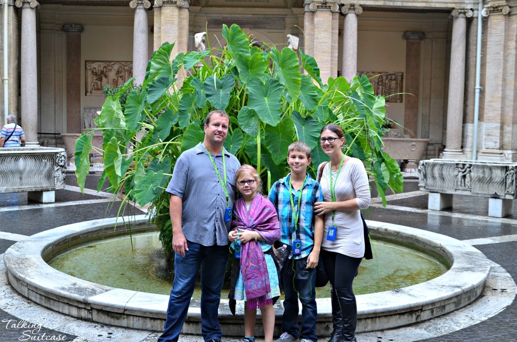 Family Pic in the Vatican Museum