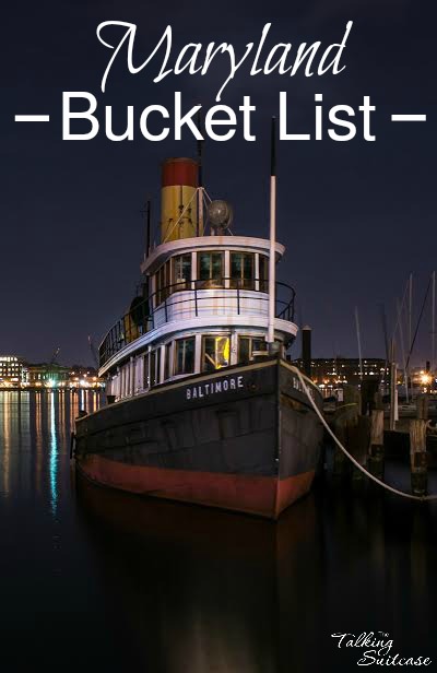 MARYLAND Bucket List