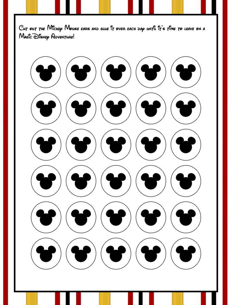Get Ready For Your Disney Vacation - Free Printable Disney Vacation Planner