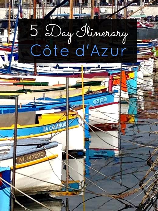 Cote d'Azur Itinerary