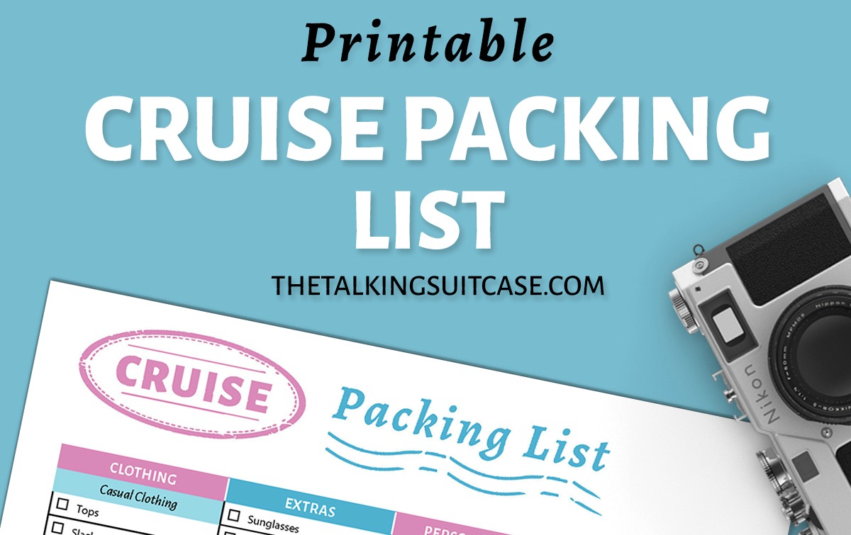 20 things to pack for a cruise plus printable packing list for cruise